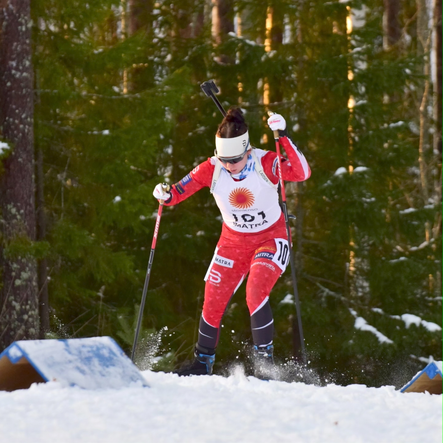 Imatralainen ampumahiihtäjä Ukonniemessä kilpailussa